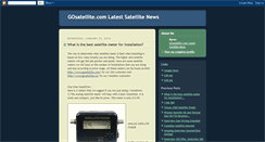 Desktop Screenshot of gosatellite.blogspot.com