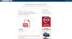 Desktop Screenshot of dreamboxanleitung.blogspot.com