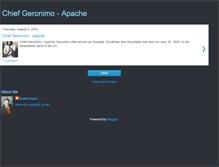 Tablet Screenshot of geronimochief.blogspot.com