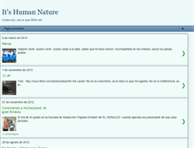 Tablet Screenshot of itshuman-nature.blogspot.com