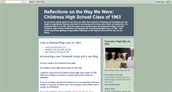 Desktop Screenshot of childresshighschool-classof1963.blogspot.com