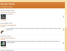 Tablet Screenshot of mundorobot.blogspot.com