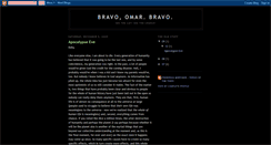 Desktop Screenshot of bravoomarbravo.blogspot.com