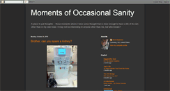 Desktop Screenshot of occasionalsanity.blogspot.com