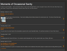 Tablet Screenshot of occasionalsanity.blogspot.com