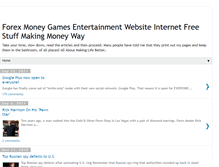 Tablet Screenshot of gamesloverichmoneyforex.blogspot.com