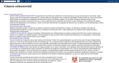 Desktop Screenshot of cancercolorrectal.blogspot.com