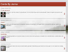 Tablet Screenshot of cardsbyjanna.blogspot.com