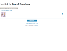 Tablet Screenshot of institutdegospelbarcelona.blogspot.com