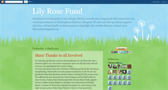 Desktop Screenshot of lilyrosefund.blogspot.com