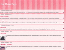 Tablet Screenshot of ourdaisydays.blogspot.com