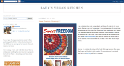 Desktop Screenshot of ladyvegan.blogspot.com