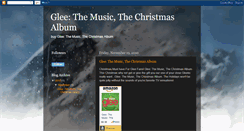 Desktop Screenshot of glee-the-music-the-christmas-album.blogspot.com