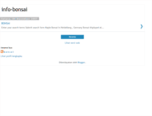 Tablet Screenshot of info-bonsai.blogspot.com