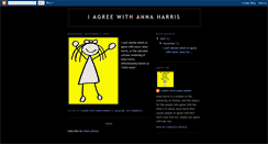 Desktop Screenshot of iagreewithannaharris.blogspot.com