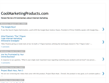 Tablet Screenshot of coolmarketingproducts.blogspot.com