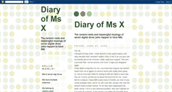 Desktop Screenshot of diaryofmsx.blogspot.com