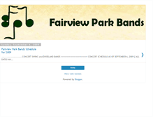 Tablet Screenshot of fairviewparkbands.blogspot.com