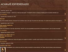 Tablet Screenshot of acarajeenvenenado.blogspot.com