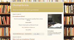 Desktop Screenshot of oversaetteren.blogspot.com