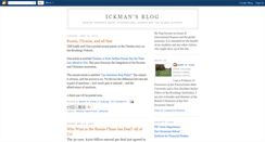 Desktop Screenshot of ickmansblog.blogspot.com