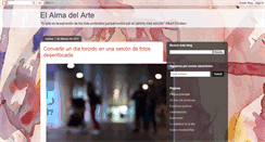 Desktop Screenshot of elalmadelarte.blogspot.com