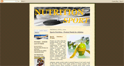 Desktop Screenshot of hockey-nutrition-sport.blogspot.com