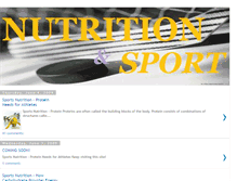 Tablet Screenshot of hockey-nutrition-sport.blogspot.com