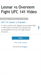 Mobile Screenshot of lesnarovereemfightvideo.blogspot.com