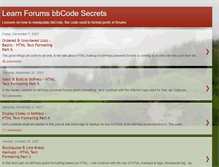 Tablet Screenshot of learn-bbcode.blogspot.com