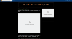 Desktop Screenshot of draculawebquest.blogspot.com