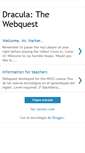Mobile Screenshot of draculawebquest.blogspot.com