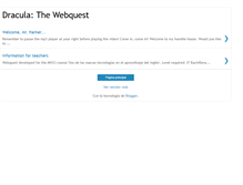 Tablet Screenshot of draculawebquest.blogspot.com