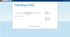 Desktop Screenshot of plantillasparaweb.blogspot.com