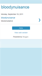 Mobile Screenshot of bloodynuisance.blogspot.com