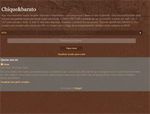 Tablet Screenshot of chiquebarato.blogspot.com