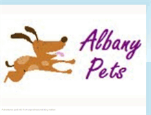 Tablet Screenshot of albanypets.blogspot.com