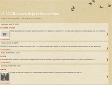 Tablet Screenshot of elazarnuncadejacabossueltos.blogspot.com
