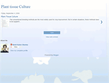 Tablet Screenshot of planttissuecultureinindia.blogspot.com