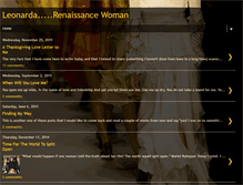 Tablet Screenshot of leonardarenaissancewoman.blogspot.com