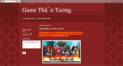 Desktop Screenshot of gamethantuong.blogspot.com