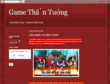 Tablet Screenshot of gamethantuong.blogspot.com