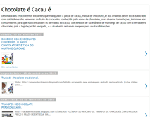 Tablet Screenshot of chocolateecacaue.blogspot.com