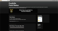 Desktop Screenshot of foothillsfields.blogspot.com