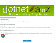 Tablet Screenshot of dotnetatoz.blogspot.com