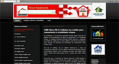 Desktop Screenshot of forumdehabitacao.blogspot.com