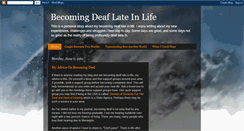 Desktop Screenshot of becomingdeaflateinlife.blogspot.com