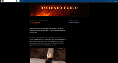 Desktop Screenshot of haciendofuego.blogspot.com