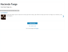 Tablet Screenshot of haciendofuego.blogspot.com