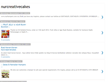 Tablet Screenshot of nurcreativecakes.blogspot.com
